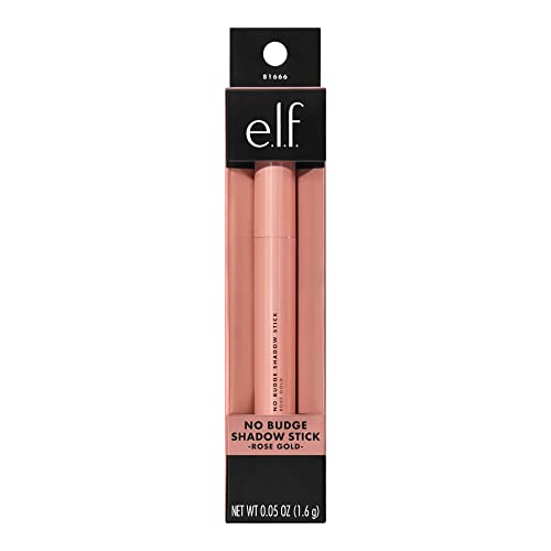 e.l.f. No Budge Shadow Stick, Longwear, Smudge-Proof Metallic Eyeshadow, Copper Chic, 0.056 Oz (1.6g)