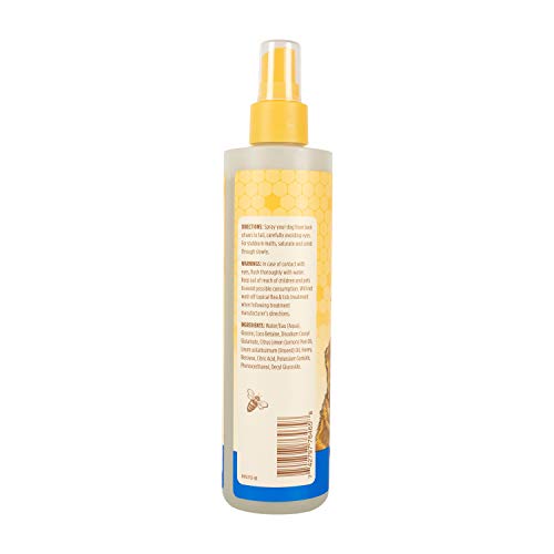 Burts Bees for Pets Natural Detangling Spray With Lemon and Linseed | Dog and Puppy Fur Detangler Spray to Comb Through Knots, Mats, and Tangles- Made in the USA, 10 Ounces