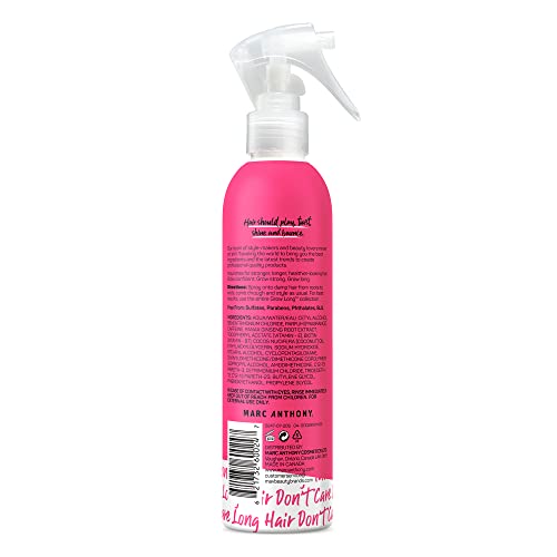 Marc Anthony Leave-In Conditioner Spray & Detangler, Grow Long Biotin - Anti-Frizz Deep Conditioner For Split Ends & Breakage - Vitamin E, Caffeine & Ginseng for Curly, Dry & Damaged Hair