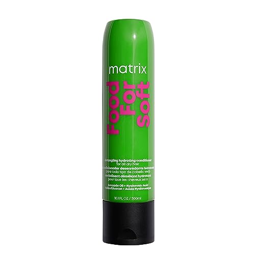 Matrix Food For Soft Conditioner | Hydrates & Detangles Dry, Brittle Hair | Moisturizes, Softens & Smooths | With Avocado Oil & Hyaluronic Acid | Suitable for Color Treated Hair | 33.8 Fl. Oz. | Vegan