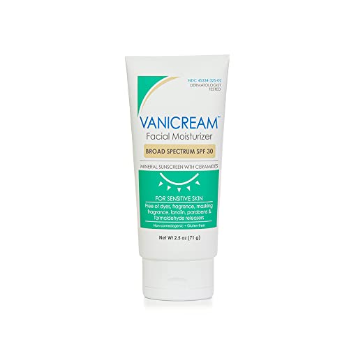 Vanicream Facial Moisturizer with SPF 30-2.5 fl oz - Formulated Without Common Irritants for Those with Sensitive Skin