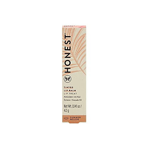 Honest Beauty Tinted Lip Balm | Antioxidant-rich Acai Extracts + Avocado Oil | EWG Certified, Vegan, Cruelty Free | Plum Drop