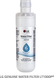 LG LT1000P - 6 Month / 200 Gallon Capacity Replacement Refrigerator Water Filter (NSF42, NSF53, and NSF401) ADQ74793501, ADQ75795105, or AGF80300704 , White