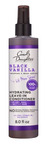 Carols Daughter Black Vanilla Moisturizing Leave In Conditioner Spray - Made with Castor and Rosemary Oil, 8 fl oz