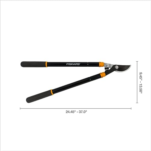 Fiskars 28" Steel Blade Garden Bypass Lopper and Tree Trimmer - Sharp Precision-Ground Steel Blade for Cutting up to 1.5" Diameter