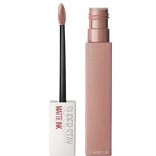 Maybelline New York Super Stay Matte Ink Liquid Lipstick Makeup, Long Lasting High Impact Color, Up to 16H Wear, Inspirer, Light Mauve Pink, 1 Count