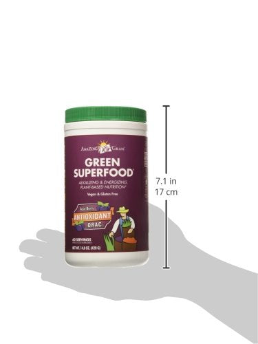 Amazing Grass Greens Blend Antioxidant: Super Greens Powder Smoothie Mix with Organic Spirulina, Beet Root Powder, Elderberry & Probiotics, Sweet Berry, 60 Servings (Packaging May Vary)