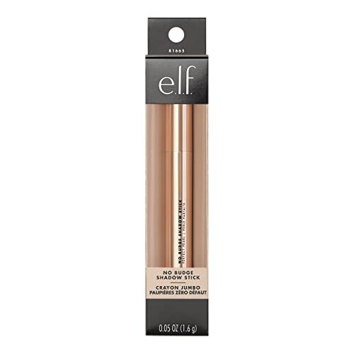 e.l.f. No Budge Shadow Stick, Longwear, Smudge-Proof Metallic Eyeshadow, Copper Chic, 0.056 Oz (1.6g)