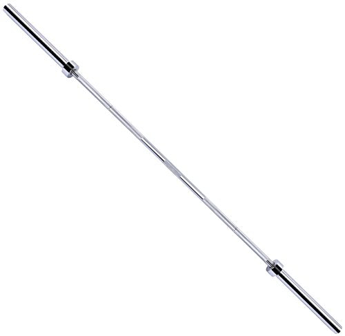 Signature Fitness Olympic Barbell Standard Weightlifting Barbell, 7FT, Chrome