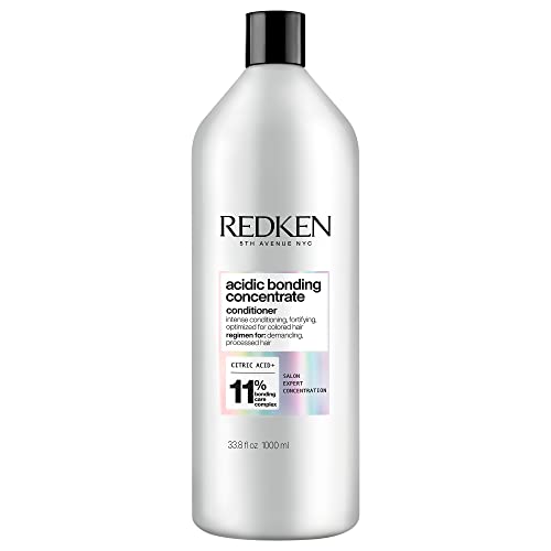 Redken Bonding Conditioner for Damaged Hair Repair | Strengthens and Repairs Weak and Brittle Hair | Acidic Bonding Concentrate | Safe for Color-Treated Hair | For All Hair Types