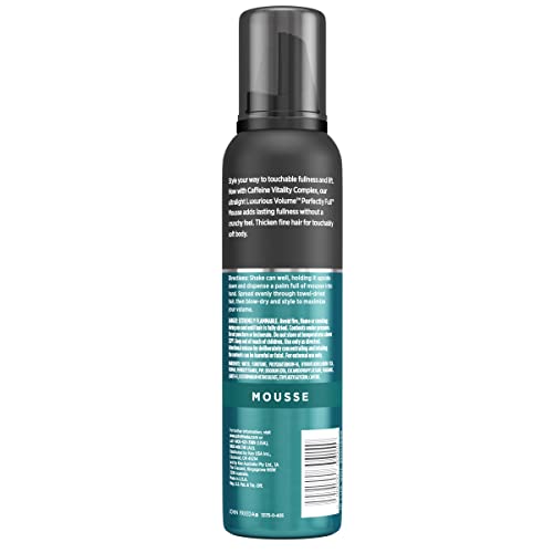 John Frieda Volume Lift Air Whipped Foam for Lightweight Fullness, Fine Hair Nourishing Mousse for Natural Volume, 7.5 Ounces, Formulated with Air-Silk Technology