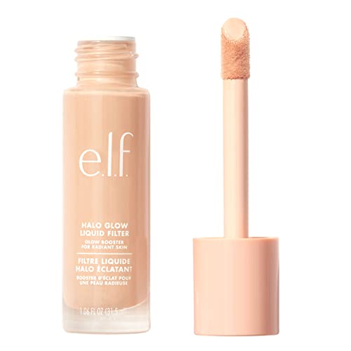 e.l.f. Halo Glow Liquid Filter, Complexion Booster For A Glowing, Soft-Focus Look, Infused With Hyaluronic Acid, Vegan & Cruelty-Free, 5 Medium/Tan