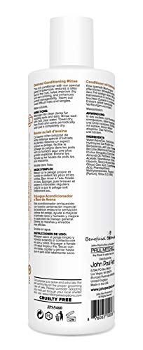 John Paul Pet Oatmeal Conditioning Rinse for Dogs and Cats, Soothing Sensitive Skin Formula, Moisturizes and Revitalizes Dry Skin and Fur, 16-Ounce