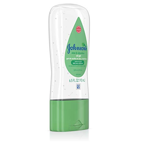 Johnsons Baby Oil Gel with Aloe Vera & Vitamin E, Hypoallergenic Baby Skin Care, 6.5 fl. oz