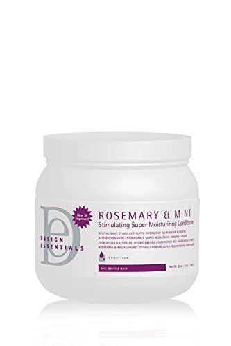 Design Essentials Rosemary & Mint Stimulating Super Moisturizing Conditioner, 32 Ounce Container,900 ml