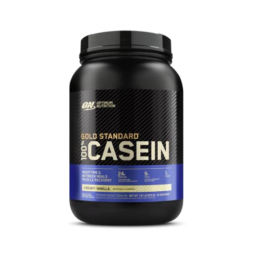 Optimum Nutrition Gold Standard 100% Micellar Casein Protein Powder, Slow Digesting, Helps Keep You Full, Overnight Muscle Recovery, Chocolate Supreme, 4 Pound (Packaging May Vary)