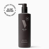 Bevel All Day Body Lotion for Men with Shea Butter and Argan Oil, Lightweight Formula Softens and Smoothes Skin, 16 Oz