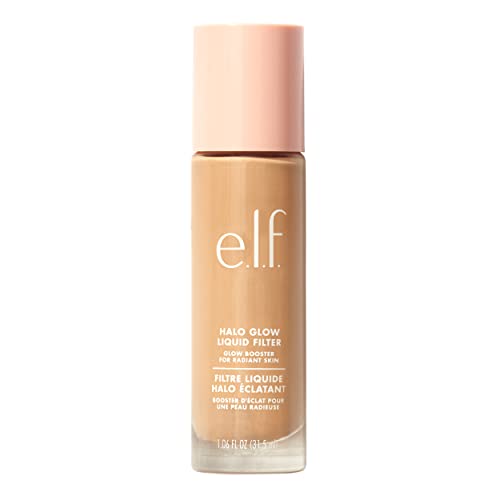 e.l.f. Halo Glow Liquid Filter, Complexion Booster For A Glowing, Soft-Focus Look, Infused With Hyaluronic Acid, Vegan & Cruelty-Free, 5 Medium/Tan