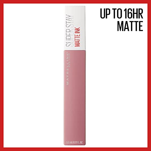 Maybelline New York Super Stay Matte Ink Liquid Lipstick Makeup, Long Lasting High Impact Color, Up to 16H Wear, Exhilarator, Ruby Red, 1 Count