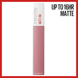 Maybelline New York Super Stay Matte Ink Liquid Lipstick Makeup, Long Lasting High Impact Color, Up to 16H Wear, Exhilarator, Ruby Red, 1 Count