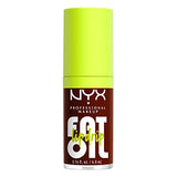 NYX PROFESSIONAL MAKEUP Fat Oil Lip Drip, Moisturizing, Shiny and Vegan Tinted Lip Gloss - My Main (Clear)