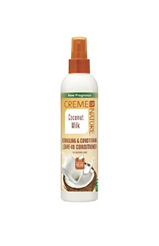 Creme of Nature, Leave In Conditioner with Coconut Milk, Detangling and Conditioning Formula for Normal Hair 8.45 Fl Oz