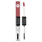 Revlon Liquid Lipstick with Clear Lip Gloss, ColorStay Face Makeup, Overtime Lipcolor, Dual Ended with Vitamin E in Pink, Infinite Raspberry (005), 0.07 Oz