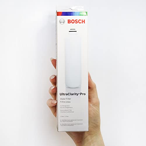 Bosch 11032531 Genuine OEM UltraClarity® Pro Water Filter Cartridge (White) for Bosch Refrigerators