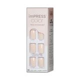 KISS imPRESS Color Press-On Nails Polish-Free Manicure Set, ‘Serendipity’, 30 Chip-Proof, Smudge-Proof Fake Nails