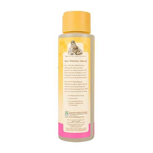 Burts Bees Natural Hypoallergenic Shampoo with Shea Butter and Honey for All Dogs and Puppies with Dry or Sensitive Skin | Made in the USA | 16 Ounces