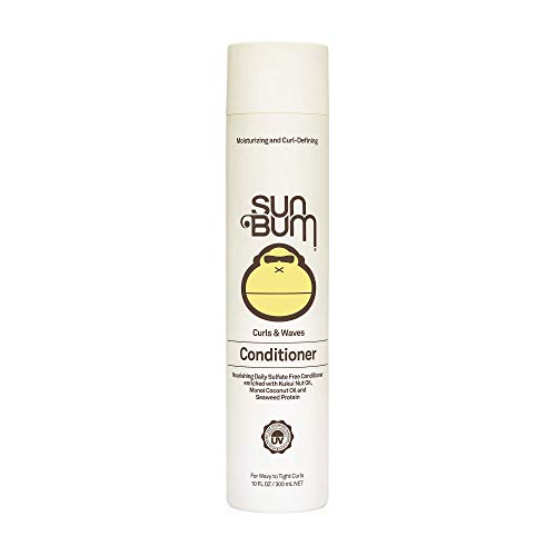 Sun Bum Curls & Waves Conditioner | Vegan and Cruelty Free Moisturizing Hair Treatment for Wavy and Curly Hair | 10 oz