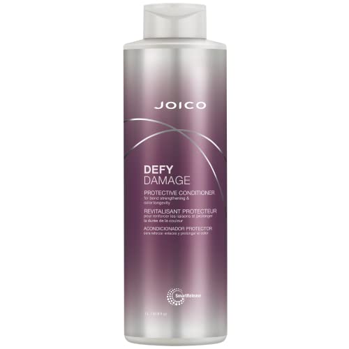 Joico Defy Damage Protective Conditioner | For Color-Treated Hair | Strengthen Bonds & Preserve Hair Color | With Moringa Seed Oil & Arginine | 8.5 Fl Oz