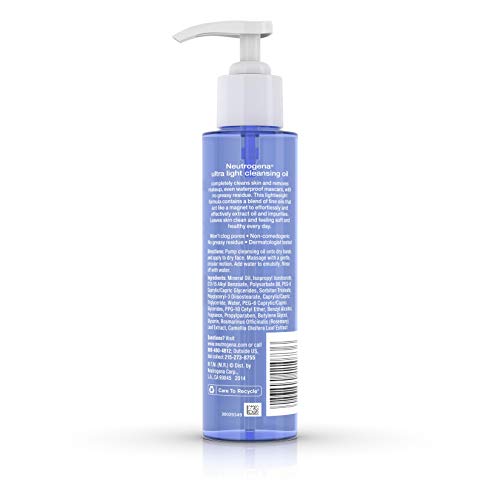 Neutrogena Ultra-Light Cleansing Oil, 4.0 Fluid Ounce