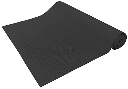 BalanceFrom 3mm Thick High Density Anti-Tear Exercise Yoga Mat with Optional Yoga Blocks Black