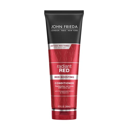 John Frieda Radiant Red Red Boosting Conditioner, 8.3 Ounce Daily Conditioner, with Pomegranate and Vitamin E, Helps Replenish Red Hair Tones