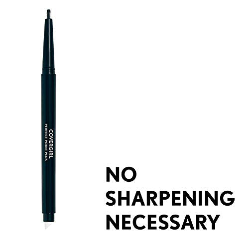 Covergirl Perfect Point Plus Self-Sharpening Eyeliner Pencil, Black Onyx, Pack of 2 (Packaging May Vary)