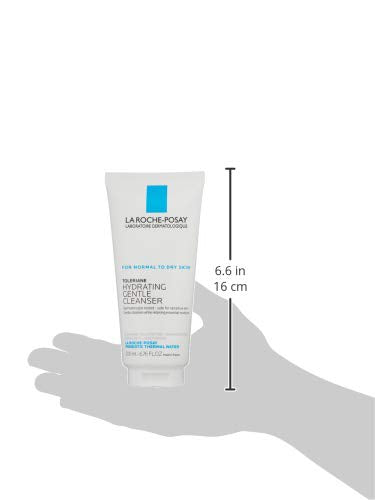 La Roche-Posay Toleriane Hydrating Gentle Facial Cleanser, Daily Face Wash with Ceramide and Niacinamide for Normal to Dry Sensitive Skin, Oil-Free, Fragrance Free