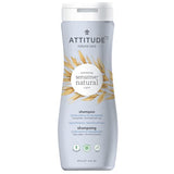 ATTITUDE Extra Gentle and Volumizing Shampoo for Sensitive Skin Enriched with Oat, EWG Verified, Hypoallergenic, Vegan and Cruelty-free, Unscented, 16 Fl Oz