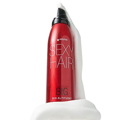 SexyHair Big Altitude Bodifying Blow Dry Mousse, 6.8 Oz | Volume with Hold | Up to 72 Hours Humidity Resistance | Thermal Protection