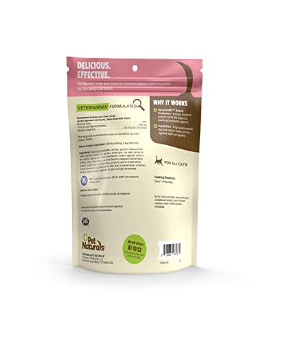 Pet Naturals Daily Probiotic for Cats, 30 Chews - Digestive and Immune Support Supplement for Cats