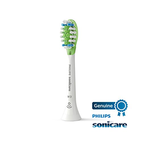 Philips Sonicare Genuine W3 Premium White Replacement Toothbrush Heads, 2 Brush Heads, Black, HX9062/95