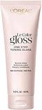 L’Oréal Paris Le Color Gloss One Step Toning Gloss, In-Shower Hair Toner with Deep Conditioning Treatment Formula for Gray Hair, Silver White, 1 Kit, 32.626 cubic_inches