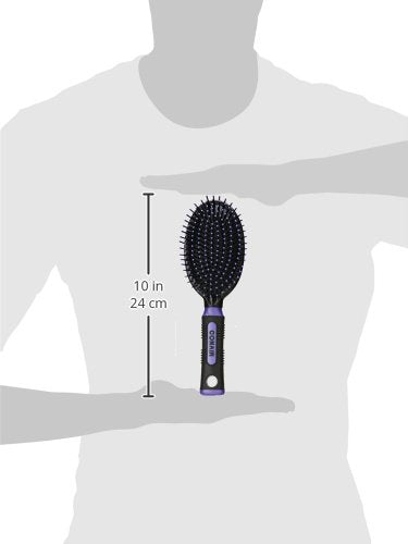 Conair Salon Results Hairbrush for Men and Women, Cushion Base Hairbrush for Everyday Brushing, Color May Vary, 1 Pack