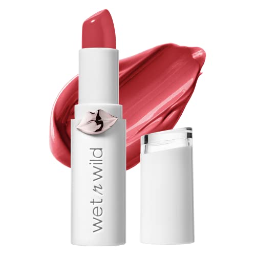 wet n wild Lipstick Mega Last High-Shine Lipstick Lip Color Makeup, Bright Pink Pinky Ring