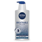 Nivea Men Breathable Body Lotion, 48 Hour Hydrating Lotion, Mens Lotion, 13.5 Fl Oz Bottle