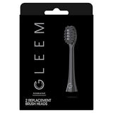 GLEEM Toothbrush Replacement Brush Heads Refill, White, 2 count