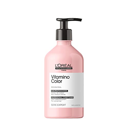 LOreal Professionnel Vitamino Color Conditioner | Protects & Preserves Hair Color | Enhances Shine & Vibrancy | Moisturizes & Detangles | For Color Treated Hair | 16.9 Fl. Oz.