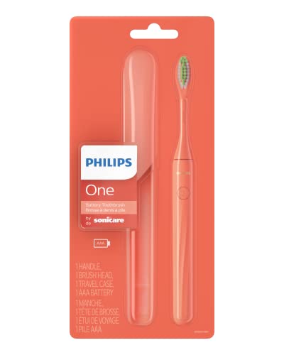 PHILIPS One by Sonicare Battery Toothbrush, Mango Yellow, HY1100/02