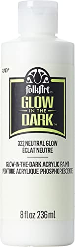 FolkArt glow in the dark paint, 8 oz, Green 8 Fl Oz