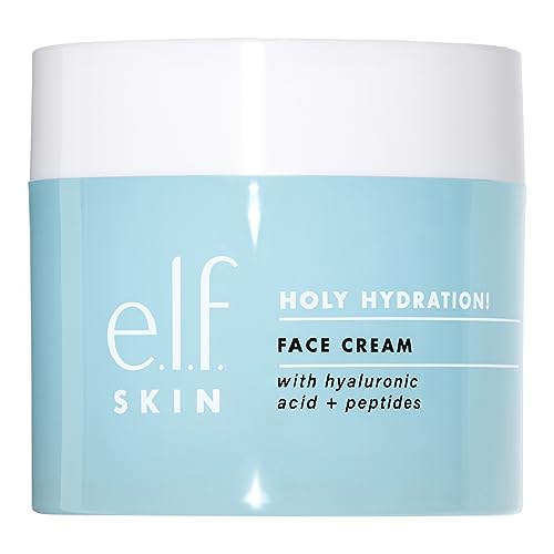 e.l.f. SKIN Holy Hydration! Face Cream, Moisturizer For Nourishing & Plumping Skin, Infused With Hyaluronic Acid, Vegan & Cruelty-Free, 1.8 Oz